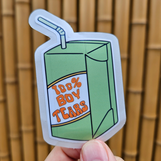 100% Boy Tears Sticker
