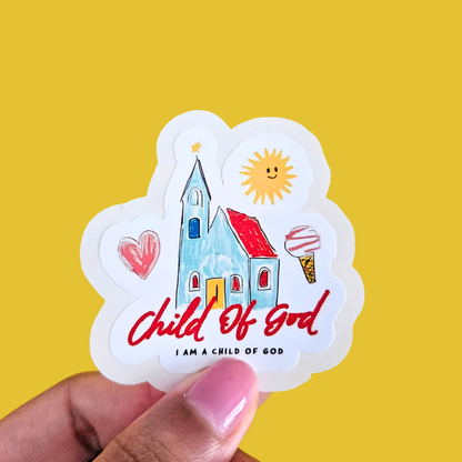 Child Of God Waterproof Sticker