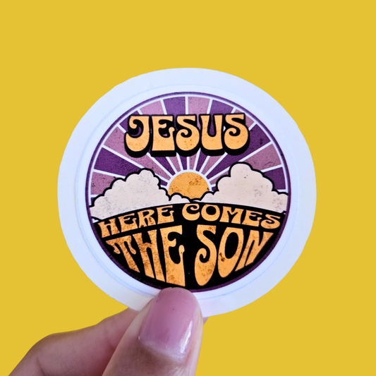 Faith Sunrise Waterproof Sticker