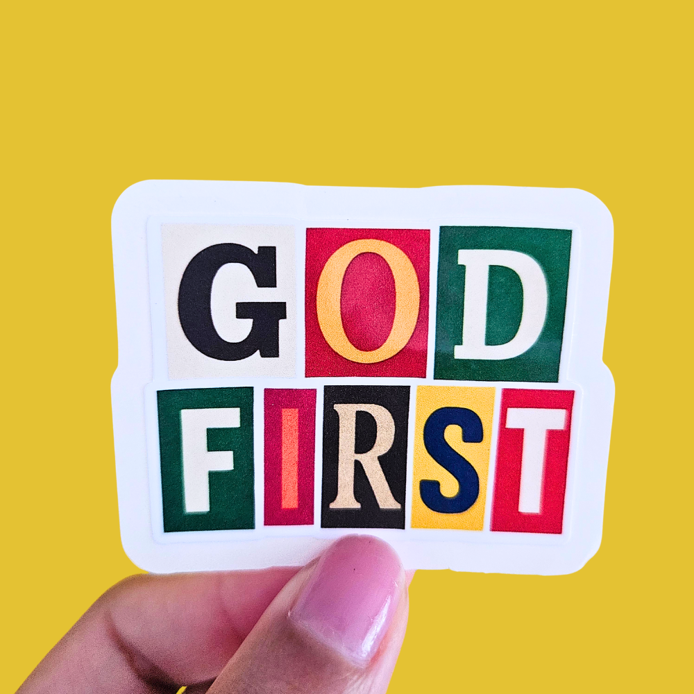 God First Waterproof Sticker