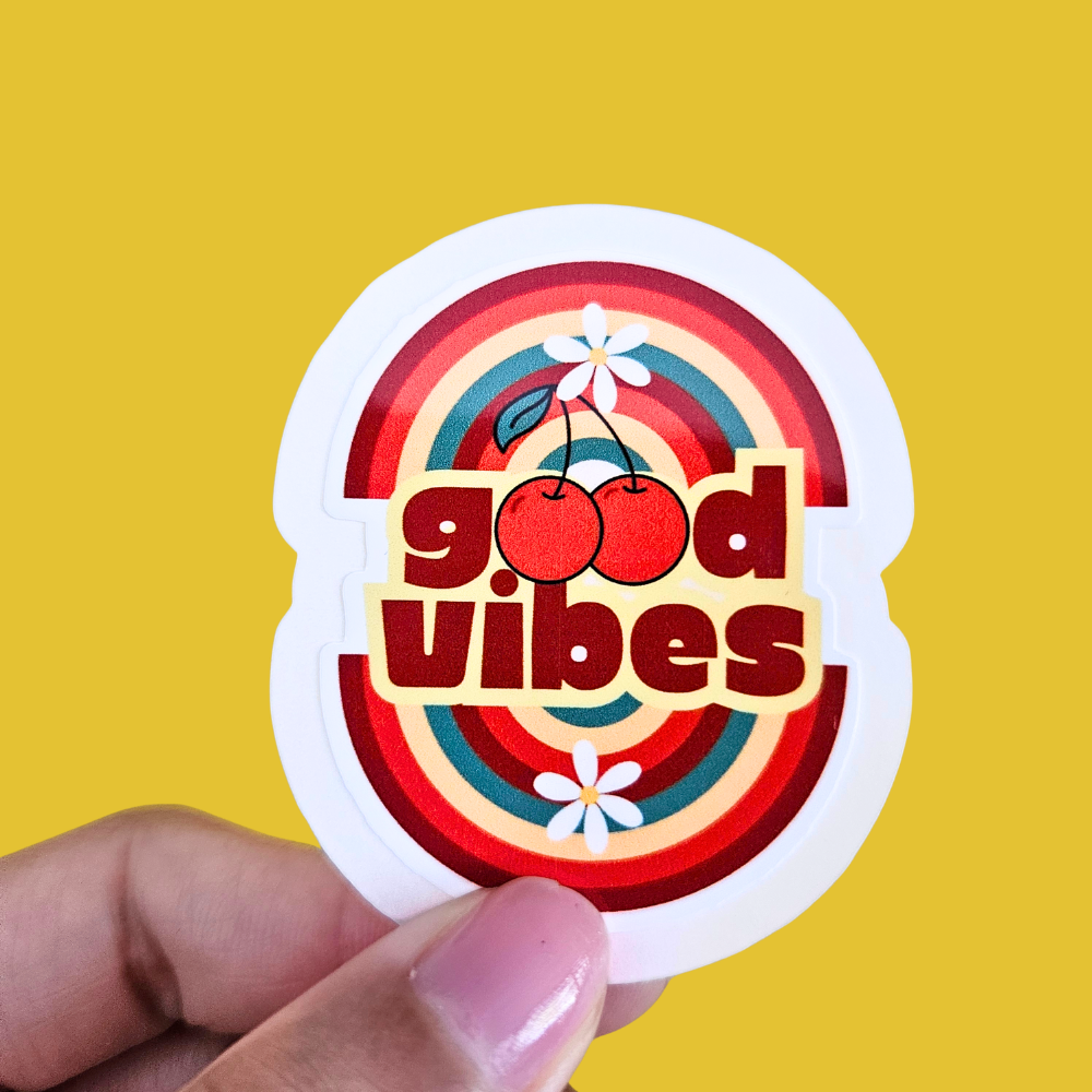 Good Vibes Waterproof Sticker