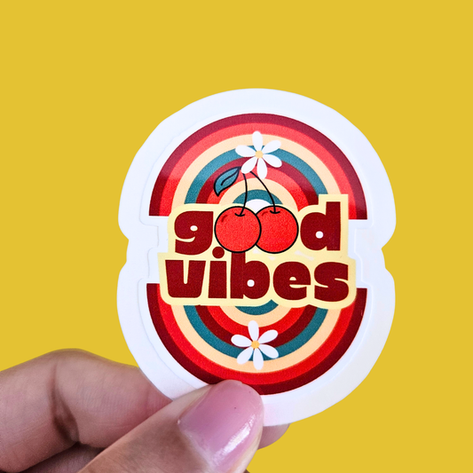 Good Vibes Waterproof Sticker