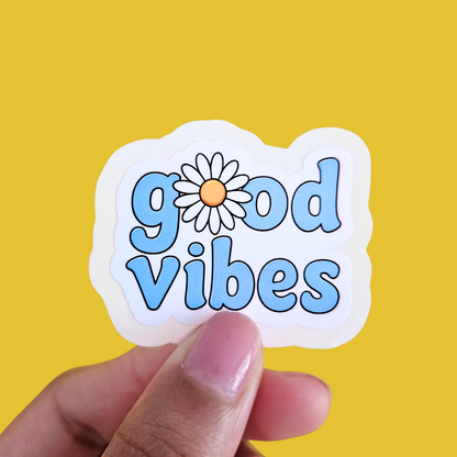 Good Vibes Waterproof Sticker