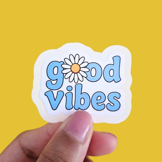 Good Vibes Waterproof Sticker