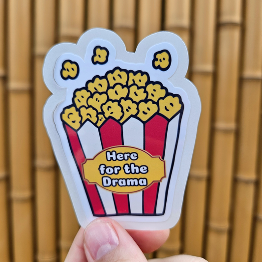 Here For The Drama Sticker
