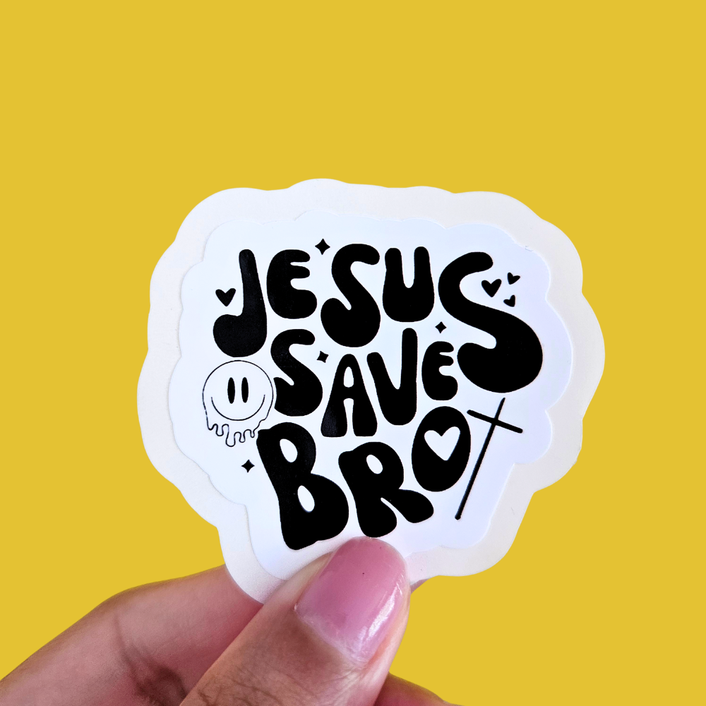 Jesus Saves Waterproof Sticker
