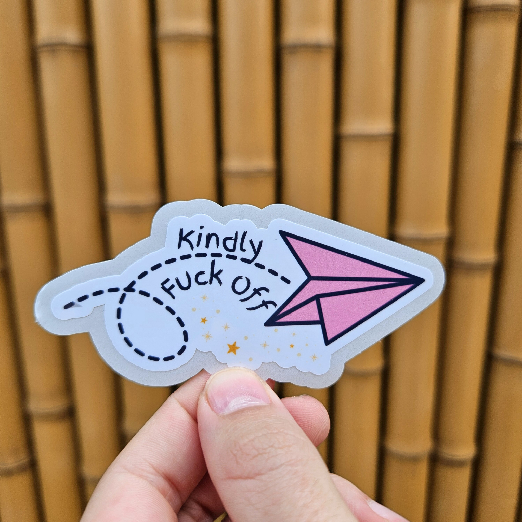 Kindly, F*** Off Sticker – SUNDAZE.